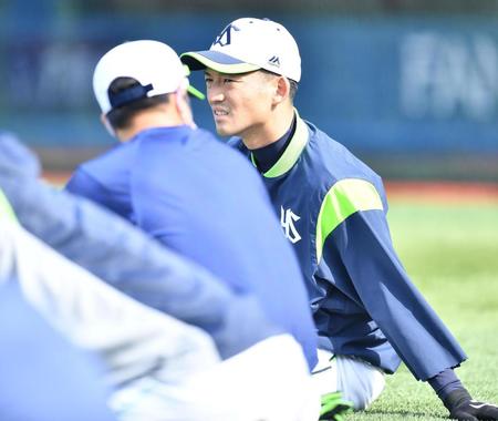 チームに合流した西浦（撮影・高石航平）