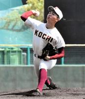 　３回１／３を無失点と好投した杉村