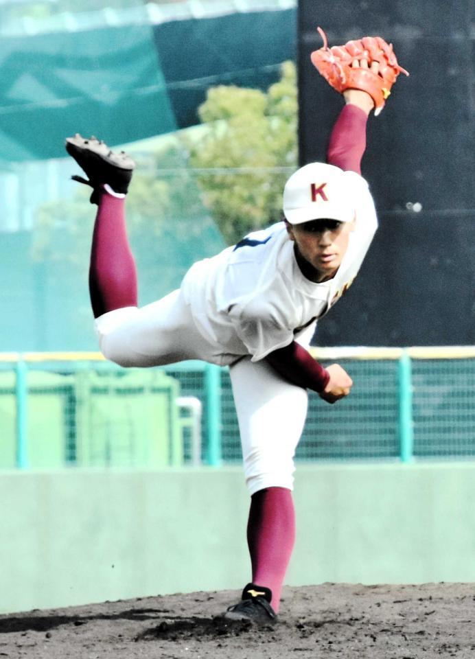 　３回を無失点に抑えた森木