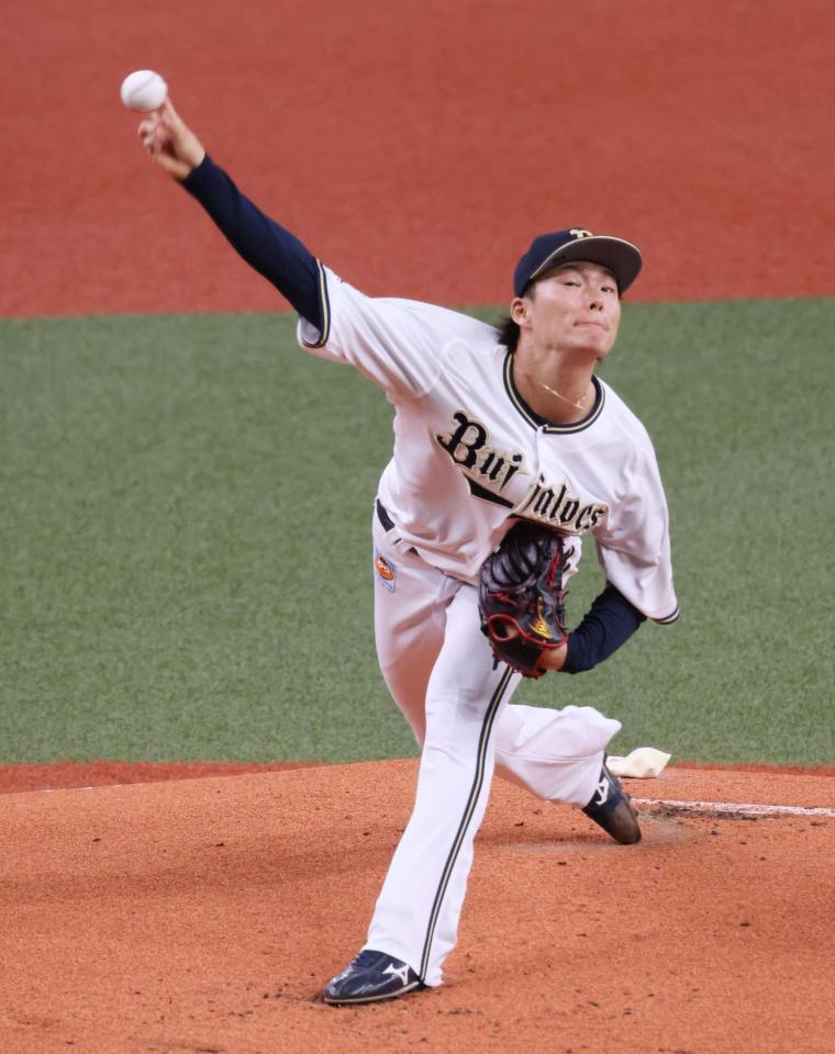 　先発し力投するオリックス・山本