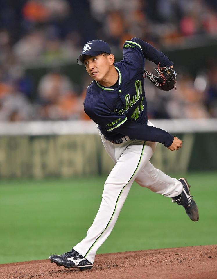 力投するヤクルト・金久保優斗＝東京ドーム（撮影・伊藤笙子）
