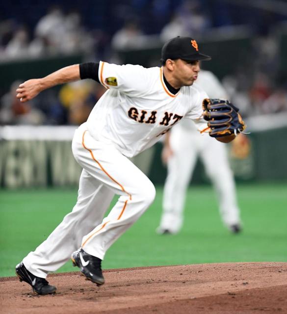 巨人 サンチェスが七回まで珍記録を継続中 ノーヒット１失点 野球 デイリースポーツ Online
