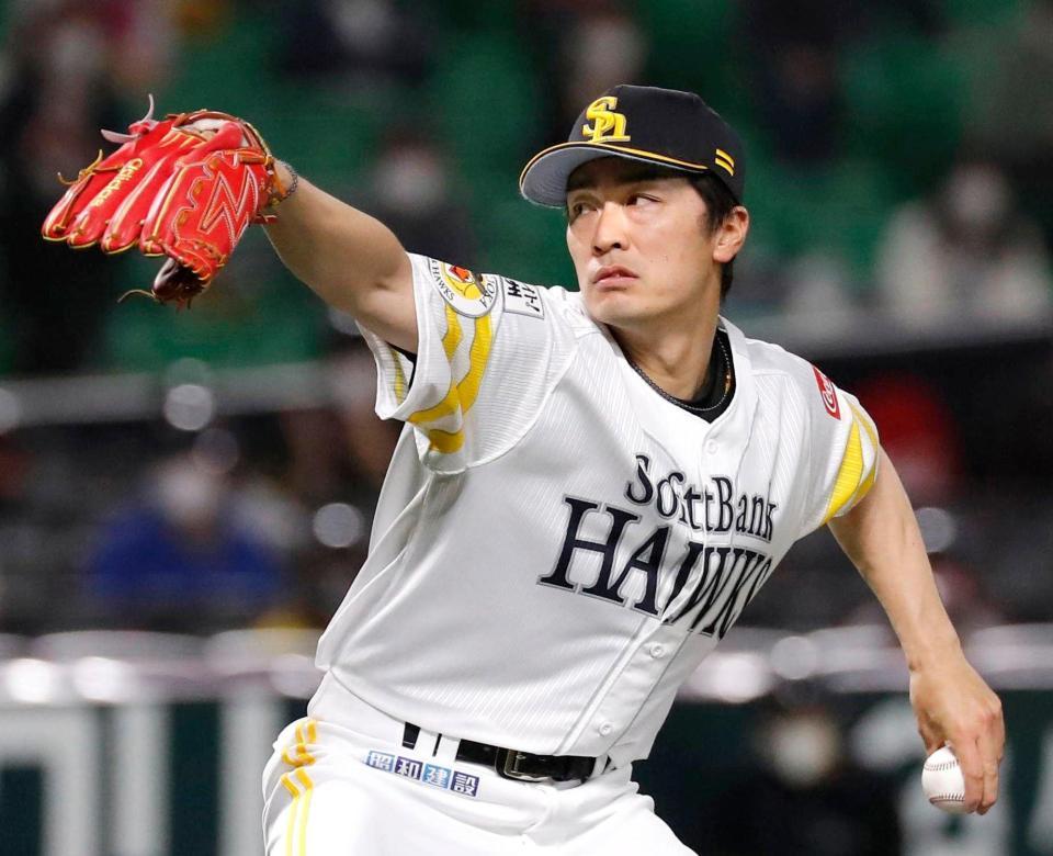 オリックス戦に先発したソフトバンク・和田＝ペイペイドーム