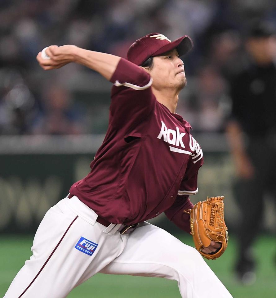 　力投する楽天・湧井