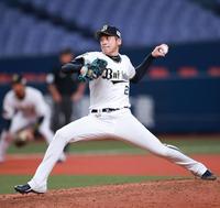 ９回に登板した能見（撮影・坂部計介）