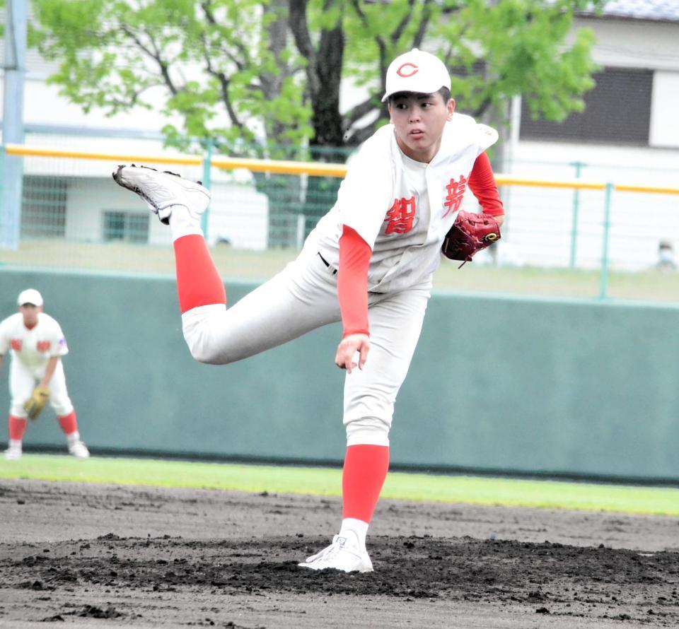 　５回無失点と好投したエース・中西（撮影・永井優花）