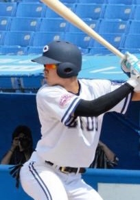 中大・中田が1死一、二塁から犠飛を呼ぶ好走塁 50メートル6秒2の快足生かした