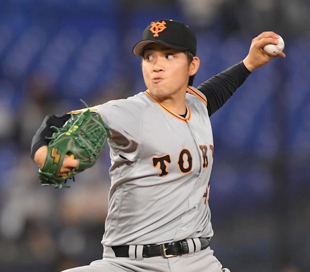 巨人・高橋が六回途中降板 3四球で満塁のピンチ招くも6勝目の権利