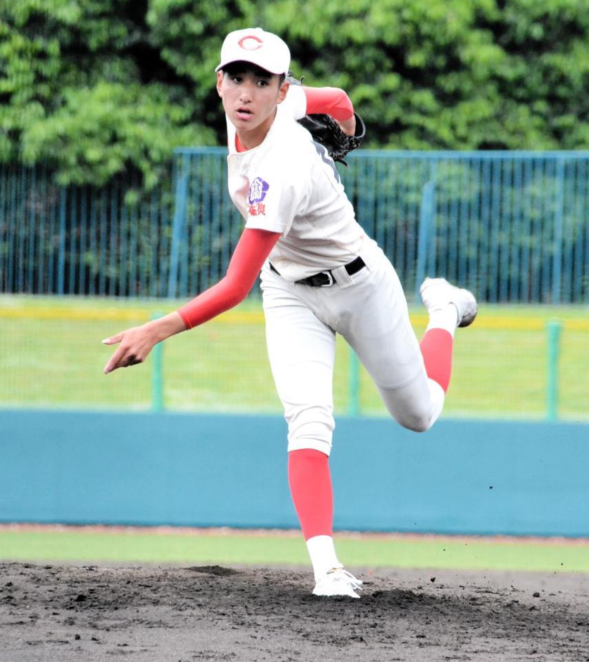 ８回１失点と好投した２年生左腕・藤本