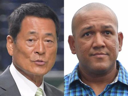 　中畑清氏（左）とアレックス・ラミレス氏