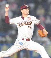 　力投する涌井（撮影・開出牧）