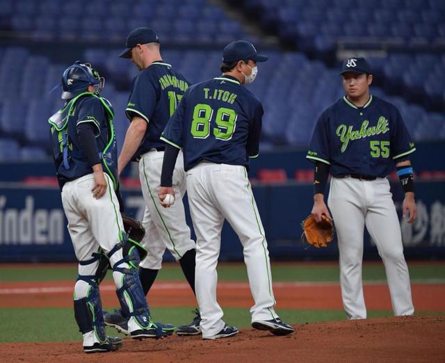 ヤクルト・バンデンハーク、自己最短２／３でＫＯ