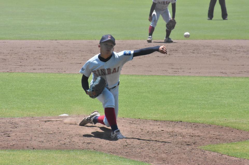 投打で躍動した近大・大石