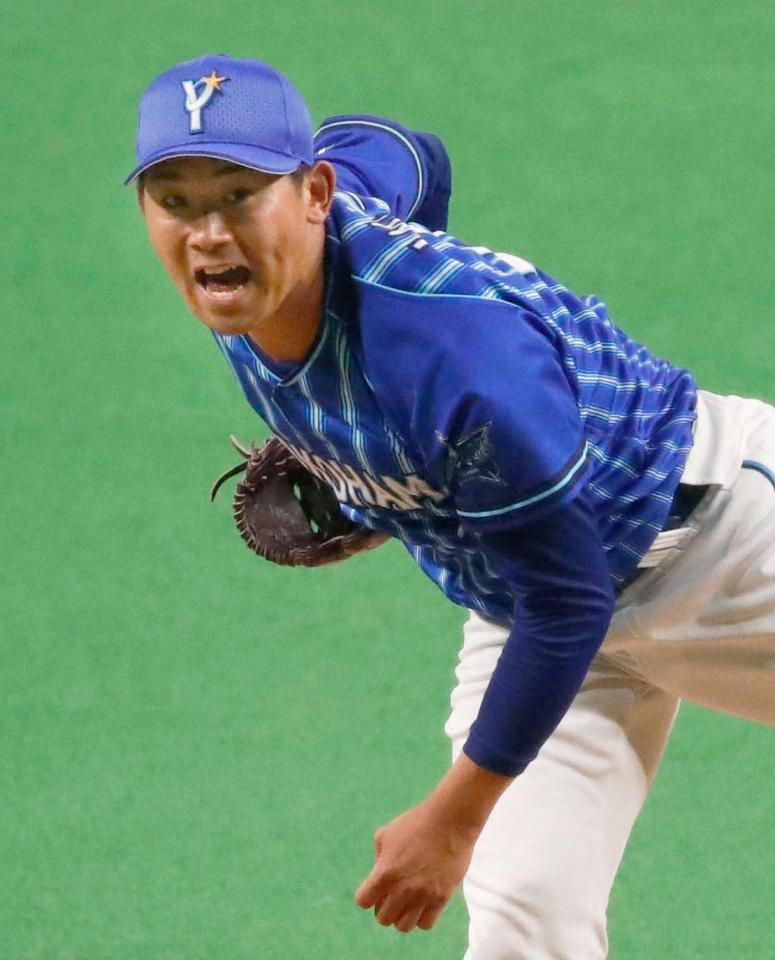 ７回１失点で今季初勝利を挙げた今永