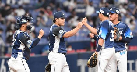 　３７試合連続無失点の西武・平良（撮影・佐々木彰尚）