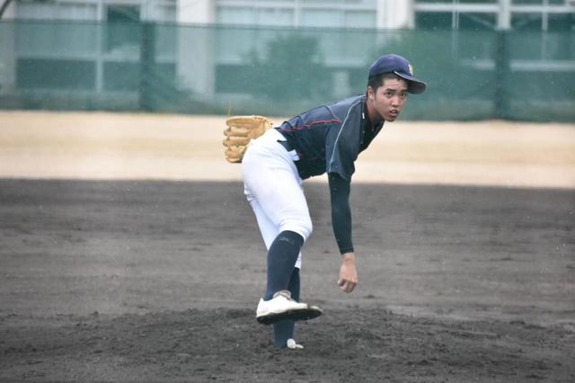 ドラフト候補の神戸弘陵・時沢が４回で８Ｋ　阪神・熊野スカウト「フォークも魅力的」