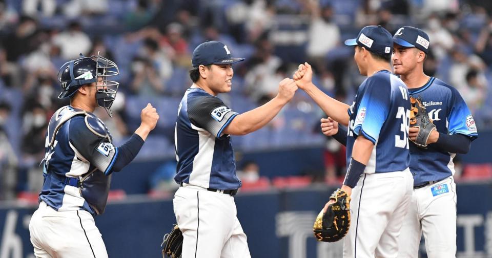 　３７試合連続無失点の西武・平良（撮影・佐々木彰尚）