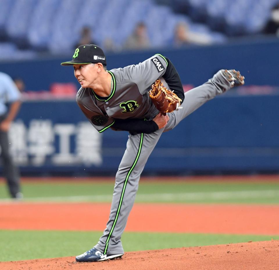 先発し力投する本田＝京セラドーム大阪（撮影・山口登）