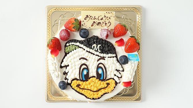 　５連勝中を記念しマー君のマリーンズバースデーケーキを発売（球団提供）