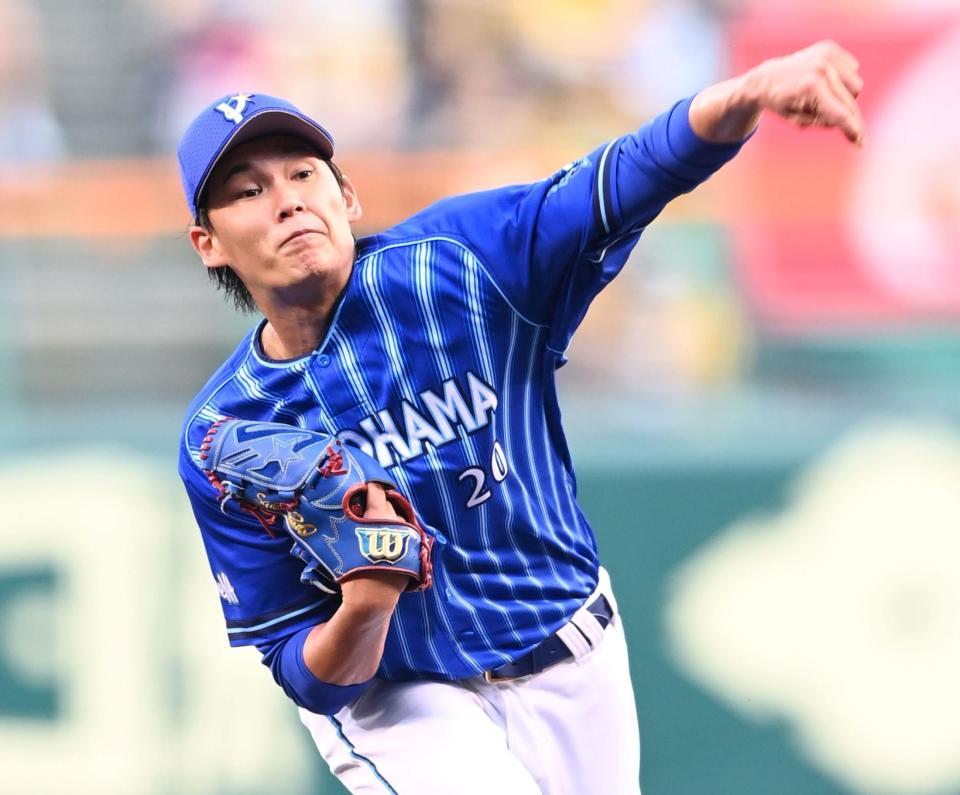 ＤｅＮＡ先発のＤｅＮＡ・坂本裕哉（撮影・飯室逸平）