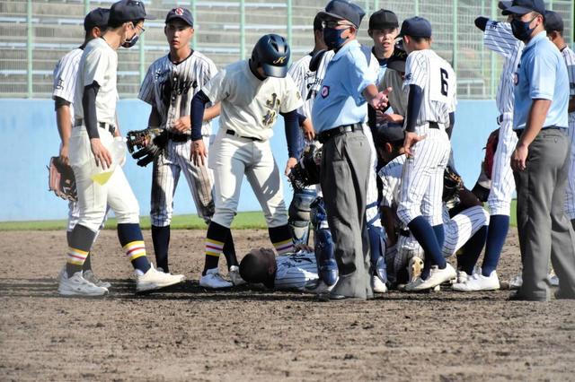 西条農エース 戸田 最後に両足つりコールド負け 悔しい でも みんなに感謝 野球 デイリースポーツ Online