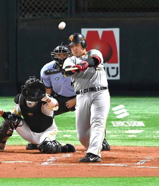 巨人・岡本　２戦連発！絶好調「前半戦より打てるように」