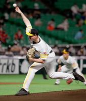 日本ハム戦で来日初先発し、５回無安打無失点と好投したソフトバンクのスチュワート＝ペイペイドーム