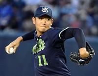 ＤｅＮＡ戦に先発したヤクルト・奥川＝ハードオフ新潟