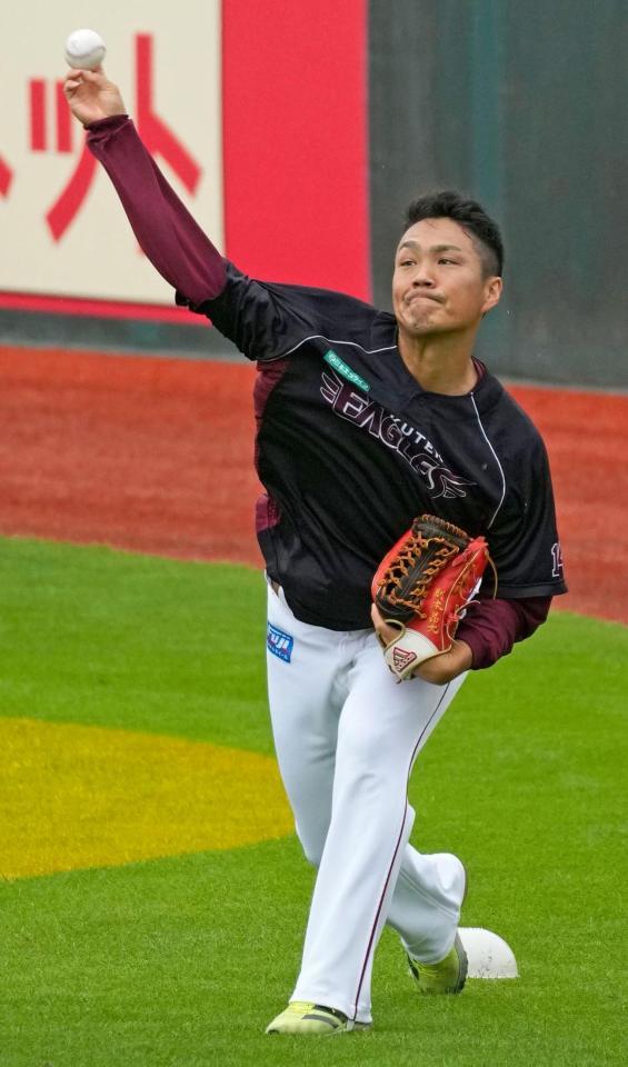 キャッチボールで調整する則本