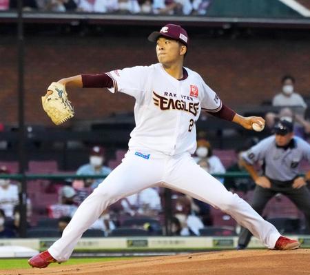 オリックス戦に先発した楽天・早川＝楽天生命パーク