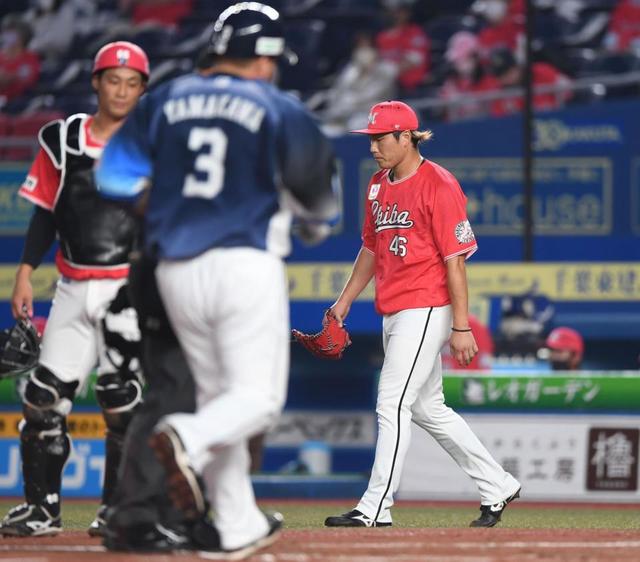 ロッテ・岩下　初回大炎上６失点　中村に先制２点適時打　山川には３ラン浴びる