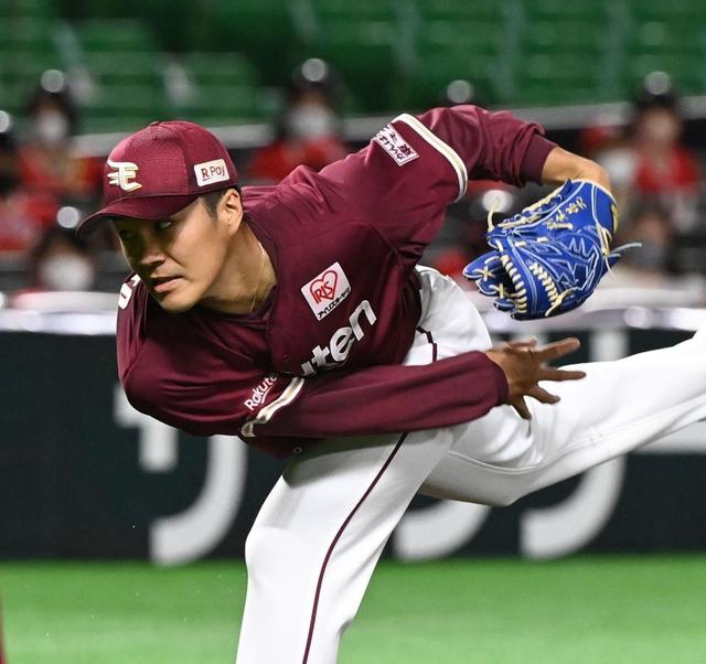 楽天・則本昂 5回5安打5失点で降板「ホームランが余計」牧原大、柳田に被弾