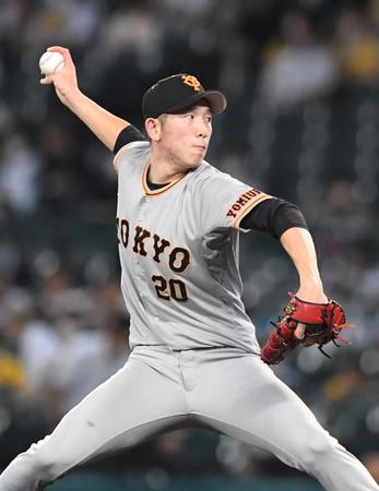 力投する戸郷＝甲子園（撮影・北村雅宏）