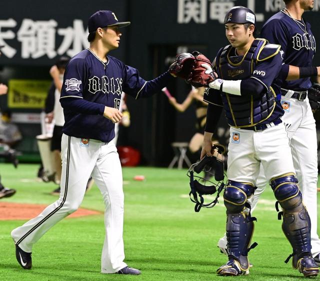 オリックス山本、８回１失点で単独トップの１２勝目　同点で降板もジョーンズが決勝打