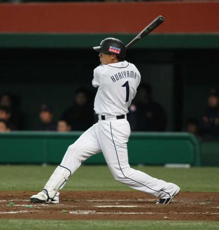 　０９年４月９日日本一の翌年－開幕２７打席目の初Ｈを放った栗山