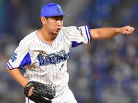 ９回、途中から登板し無失点に抑えた田中健（撮影・田中太一）