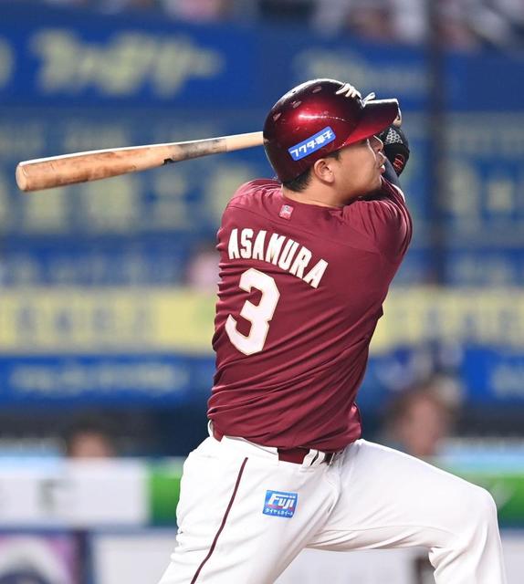 楽天・浅村 85打席ぶりの本塁打に「結果が出始めているので、いい方向にいけば」