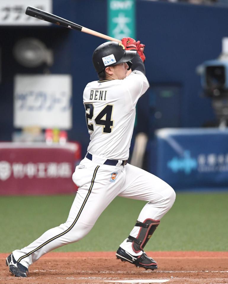 ５回、２ランを放つオリックス・紅林＝京セラドーム大阪（撮影・北村雅宏）