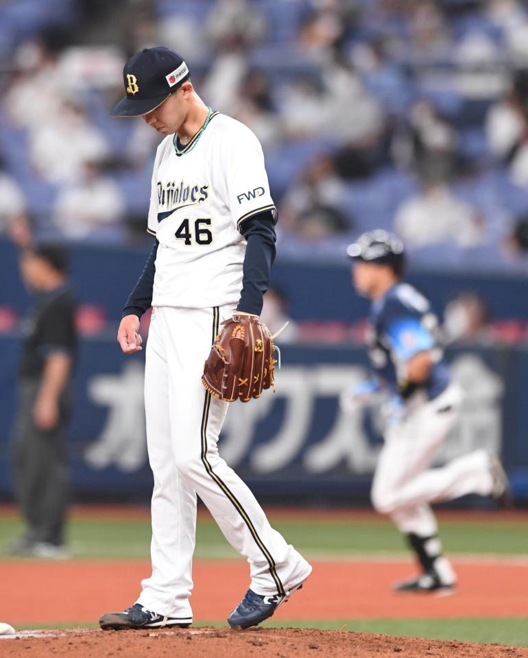 ３回、西武・呉に先制ソロを浴びたオリックス・本田（撮影・北村雅宏）