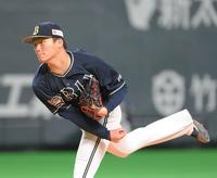 　日本ハム戦に先発した山本（撮影・堀内翔）