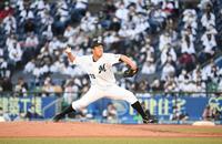 現役最後のマウンドに立つロッテ・南昌輝＝ＺＯＺＯマリンスタジアム（撮影・佐藤厚）