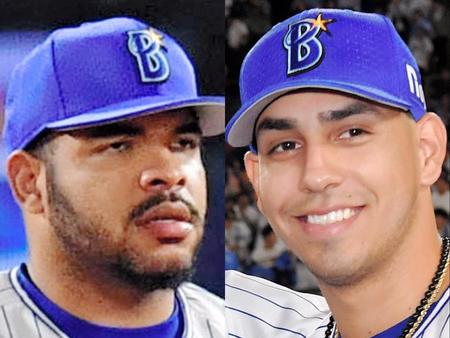 　ＤｅＮＡのエスコバー（左）とソト