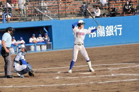 　攻守で勝利に貢献した明秀学園日立・小久保