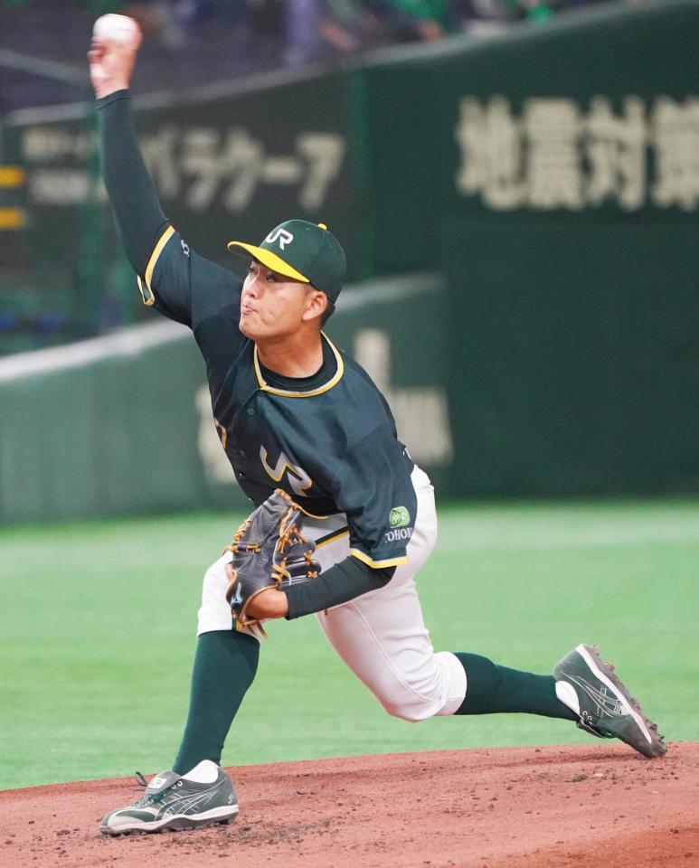 　先発したＪＲ東日本東北・竹本（撮影・堀内翔）