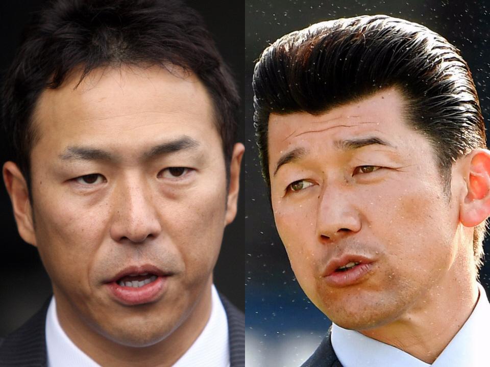 黒田博樹氏（左）と三浦大輔氏