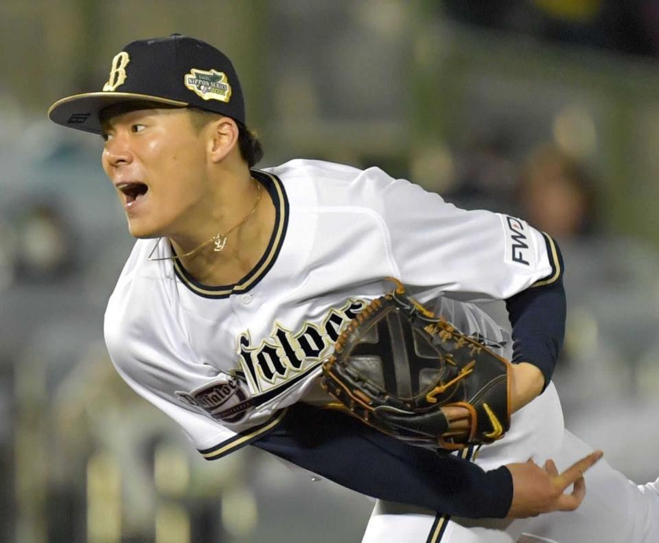 　ゴールデングラブ賞を受賞したオリックス・山本由伸