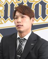 会見する中川（撮影・北村雅宏）