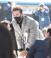 　「野村克也をしのぶ会」に参列した新庄ビッグボス（撮影・堀内翔）