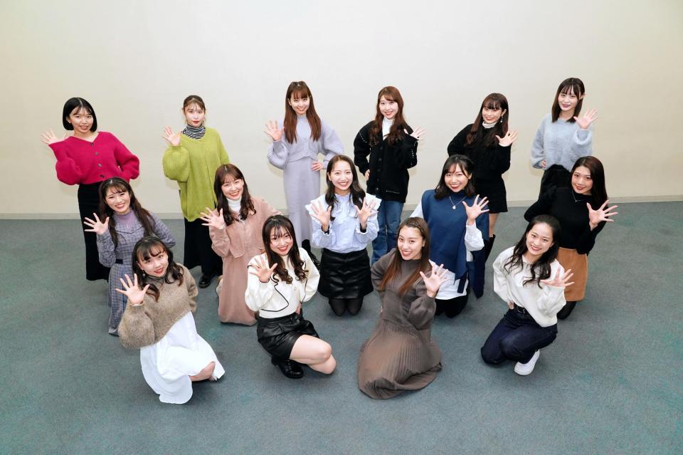 「チアドラゴンズ２０２２」に決まった１５人のメンバー