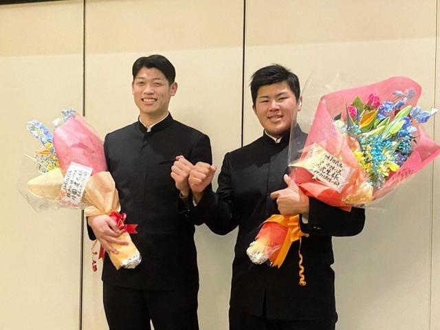 ＤｅＮＡ小園＆ロッテ松川激励会　日本シリーズで対戦し日本一目指す